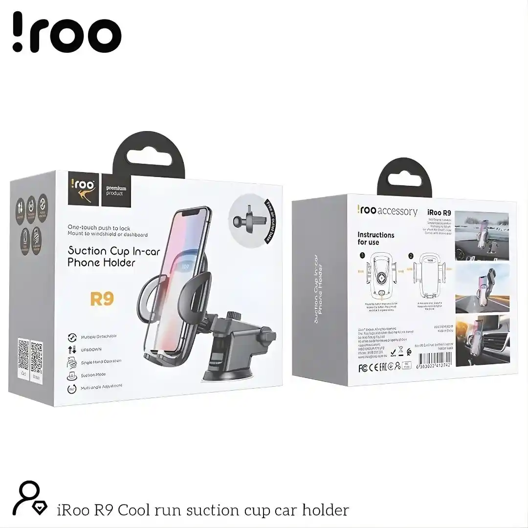 Iroo R9 | 3in1 Windscreen/Dashboard/Air Vent Phone Holder